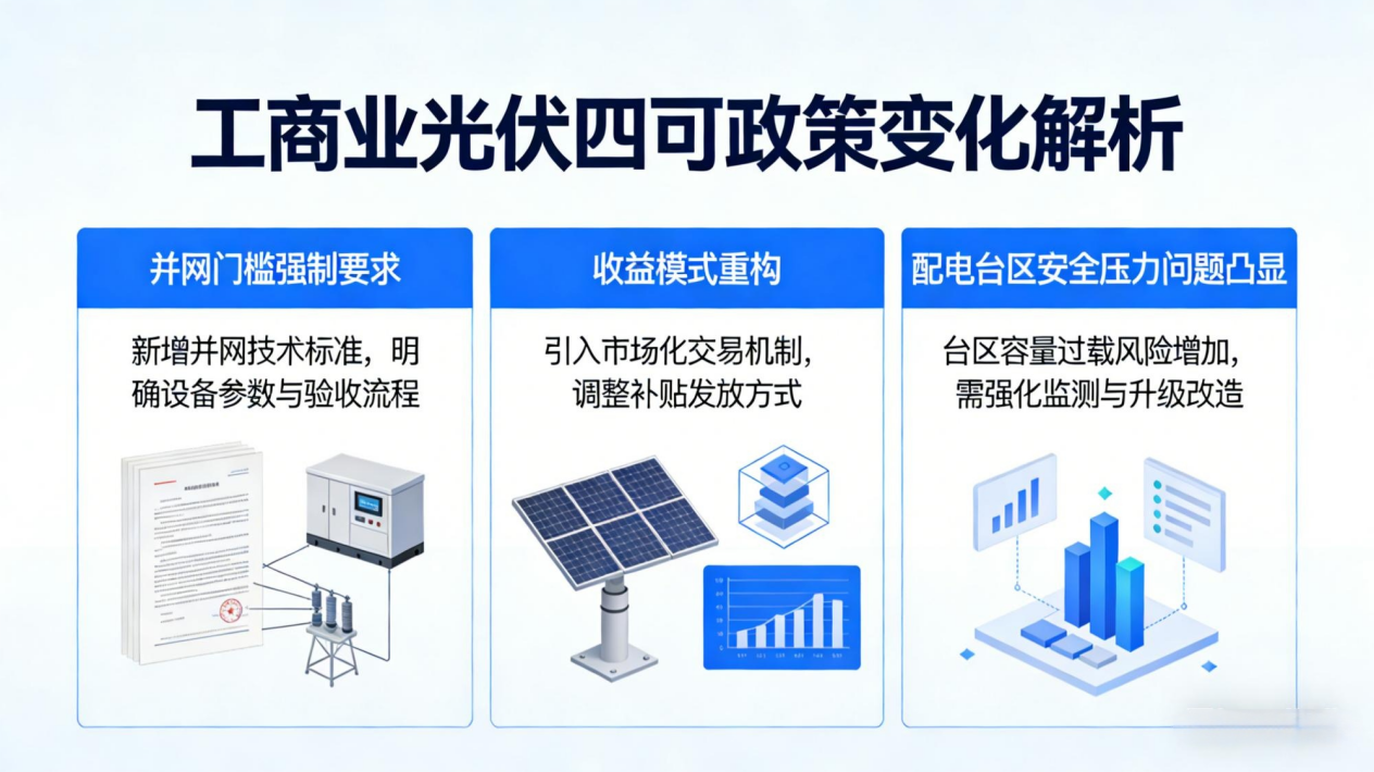 工商业光伏四可政策变化 工商业光伏四可政策变化